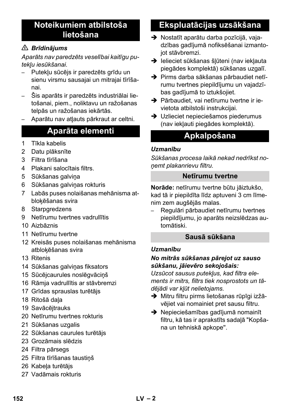 Karcher IVC 60-24-2 Ap User Manual | Page 152 / 172