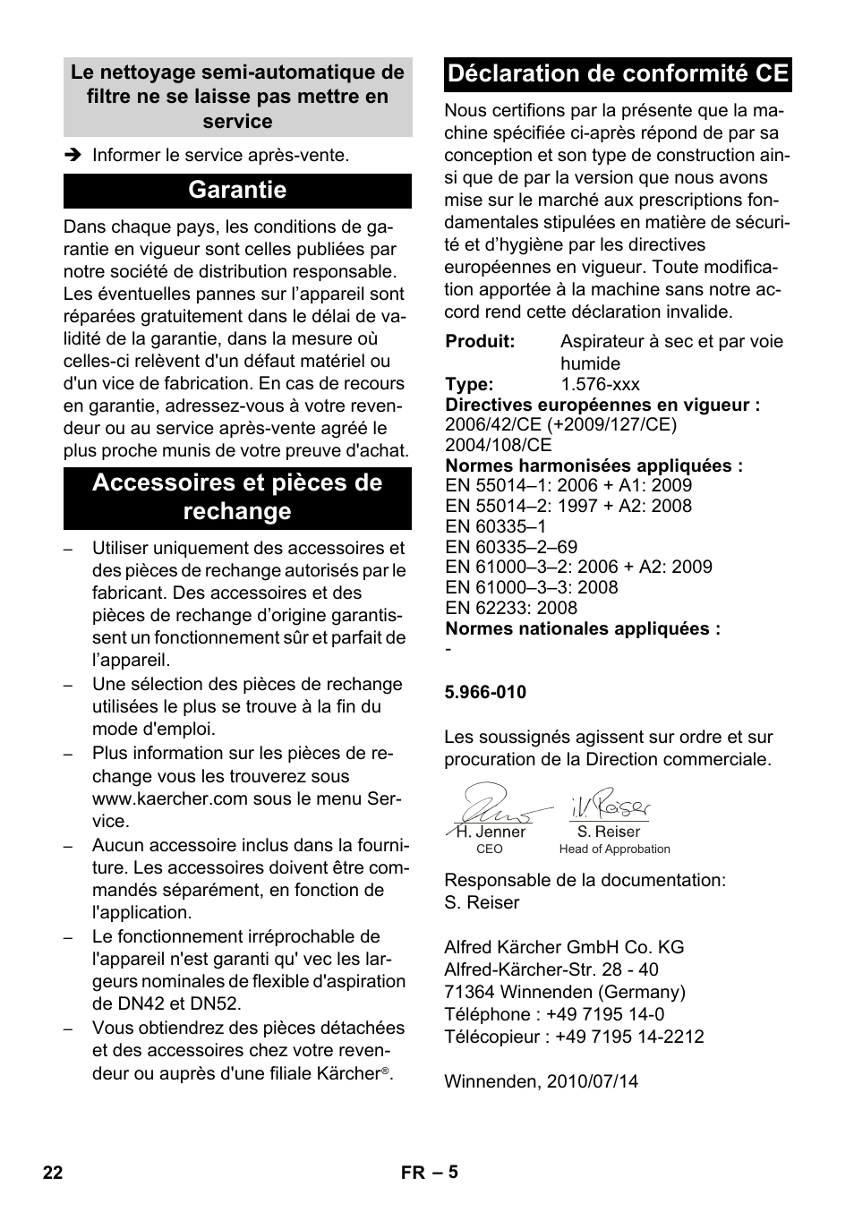 Karcher IVC 60-24-2 Ap User Manual | Page 22 / 172