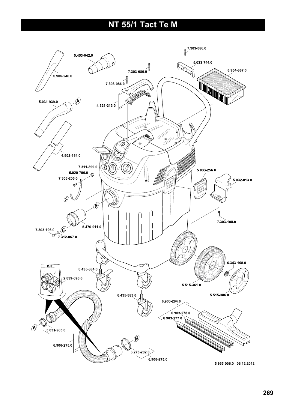 Nt 55/1 tact te m | Karcher NT 55-1 Tact Te M User Manual | Page 269 / 272