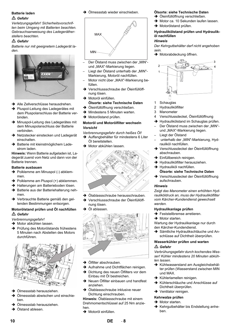 Karcher KM 150-500 D 4-r�drig User Manual | Page 10 / 420