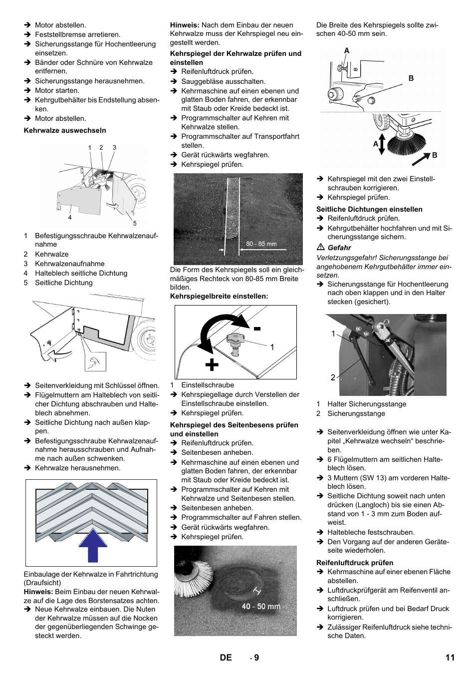 Karcher KM 150-500 D 4-r�drig User Manual | Page 11 / 420