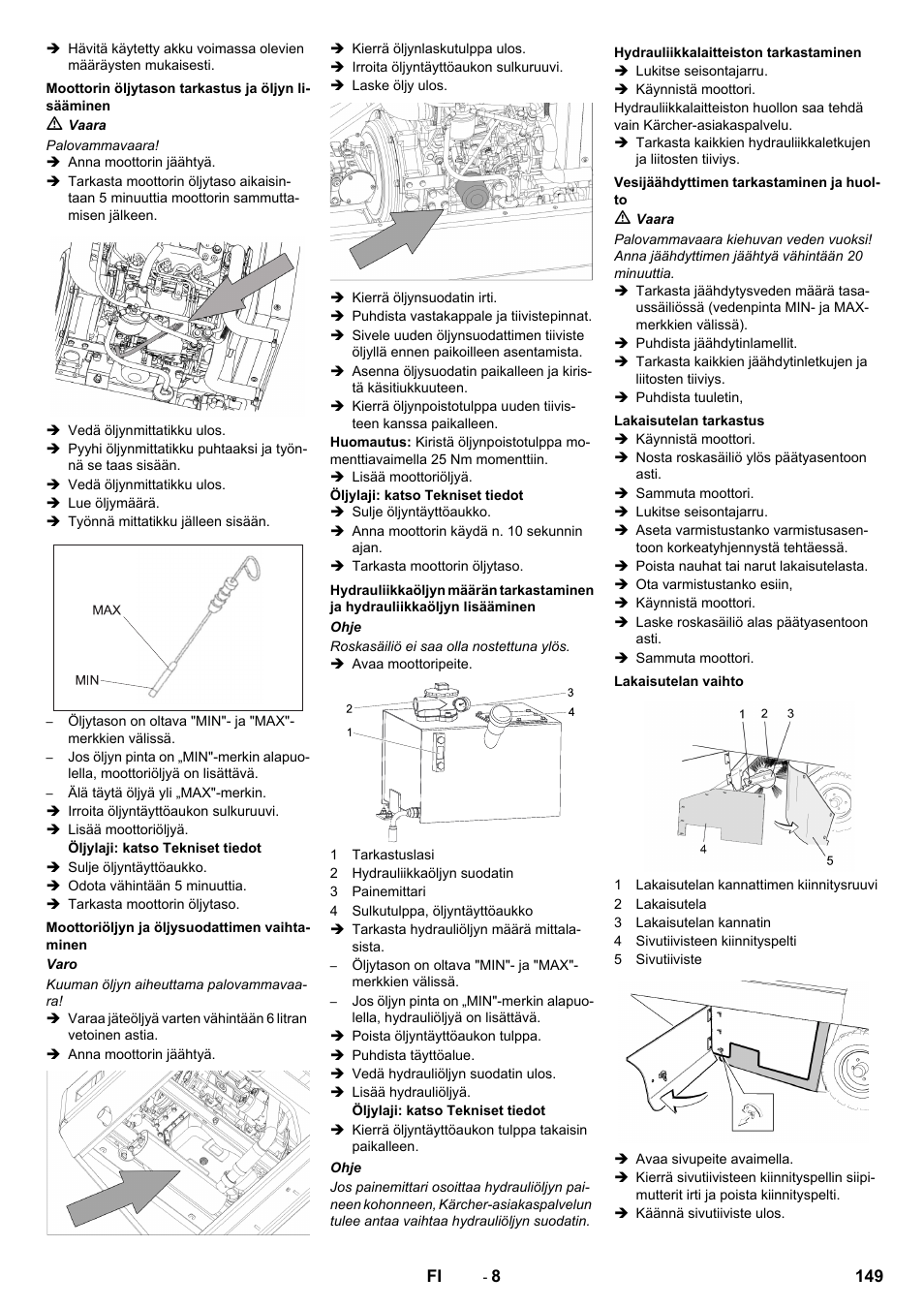 Karcher KM 150-500 D 4-r�drig User Manual | Page 149 / 420