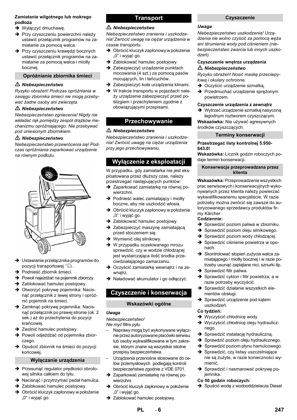 Karcher KM 150-500 D 4-r�drig User Manual | Page 247 / 420