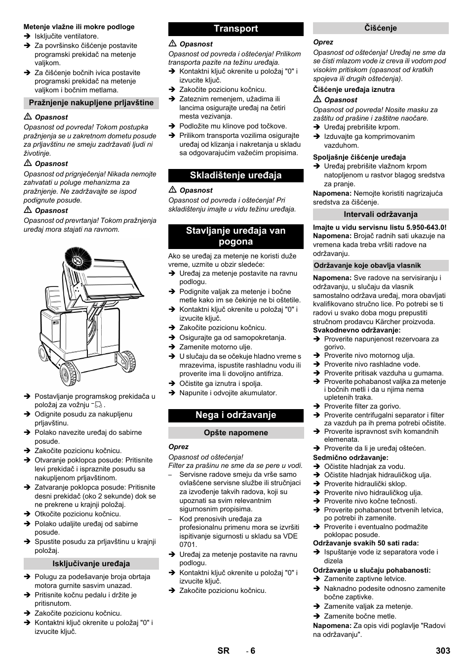 Karcher KM 150-500 D 4-r�drig User Manual | Page 303 / 420