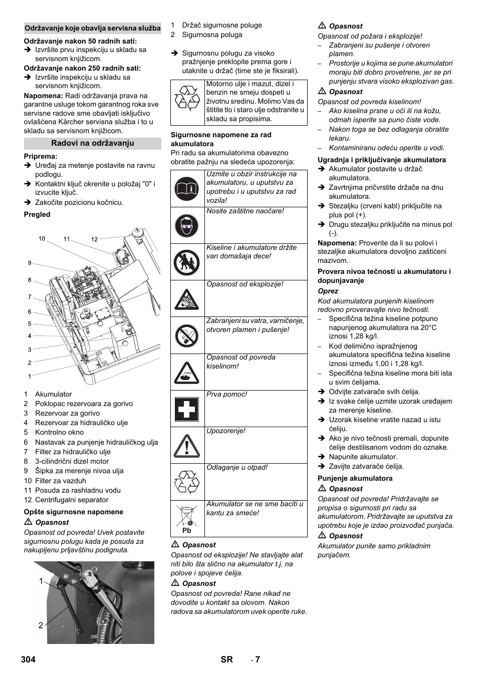 Karcher KM 150-500 D 4-r�drig User Manual | Page 304 / 420