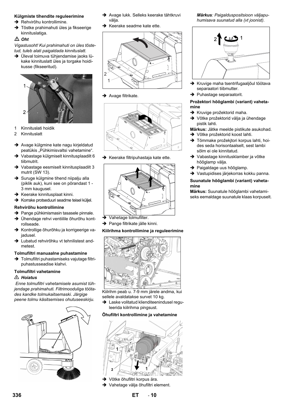 Karcher KM 150-500 D 4-r�drig User Manual | Page 336 / 420