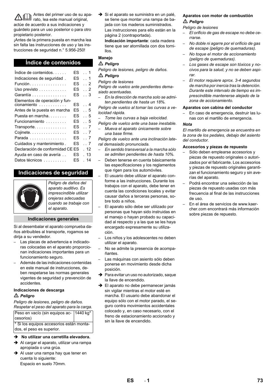 Karcher KM 150-500 D 4-r�drig User Manual | Page 73 / 420