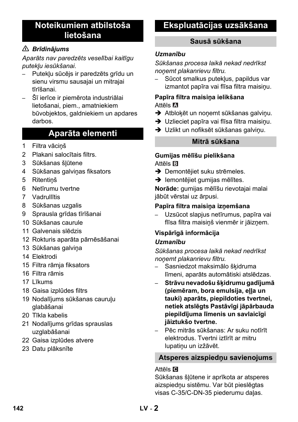 Karcher NT 14-1 Classic User Manual | Page 142 / 164