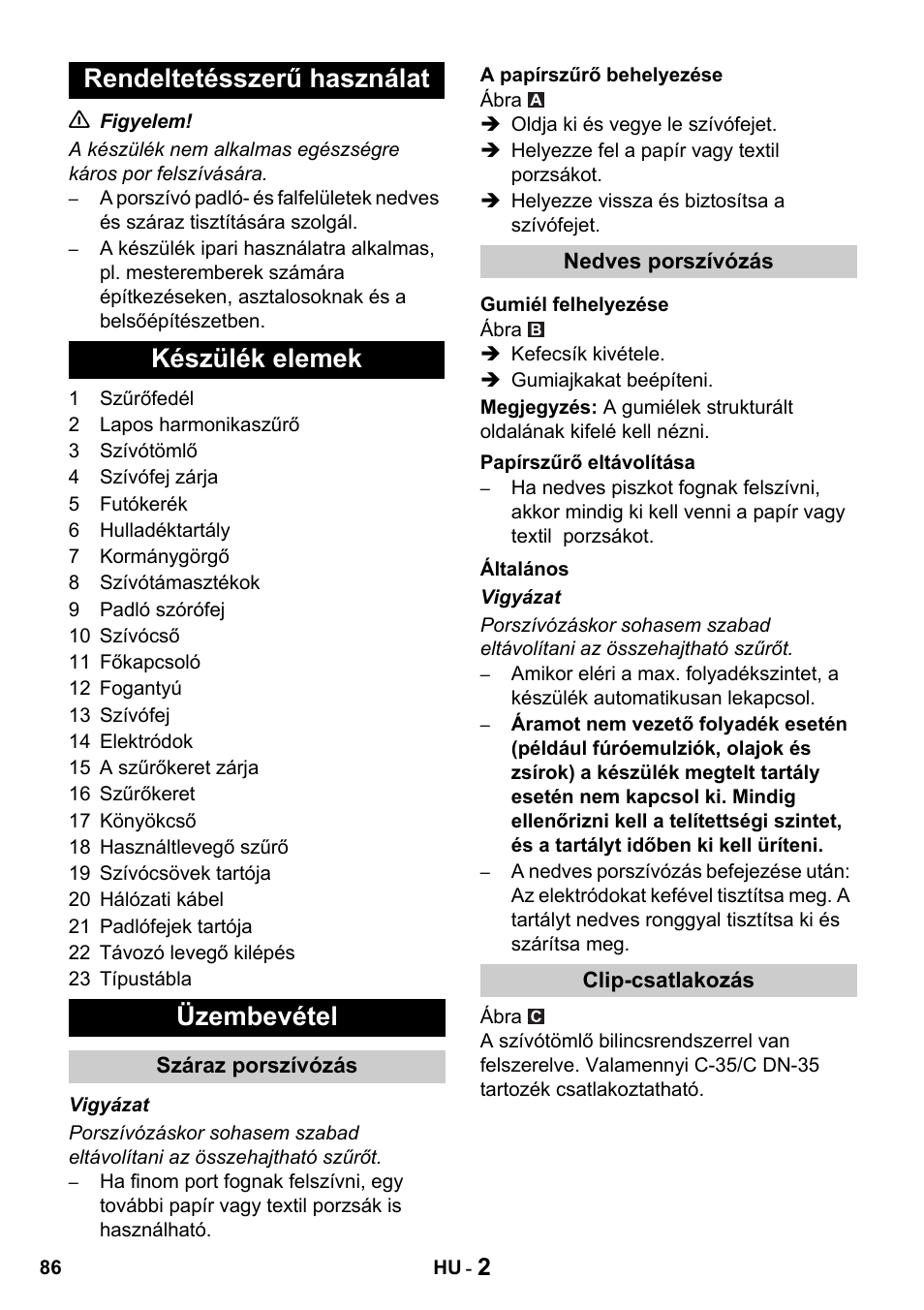 Karcher NT 14-1 Classic User Manual | Page 86 / 164