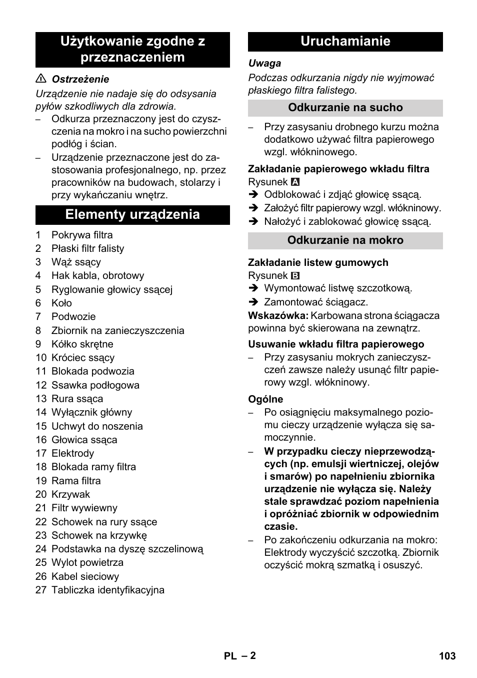 Karcher NT 14-1 Ap User Manual | Page 103 / 168