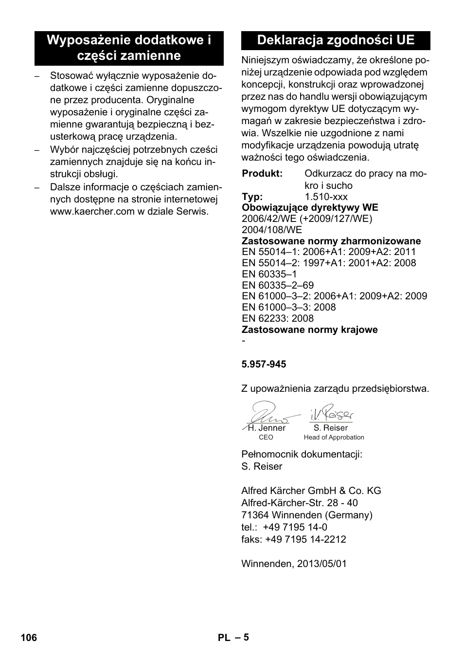 Karcher NT 14-1 Ap User Manual | Page 106 / 168