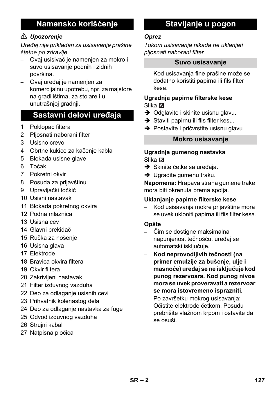 Karcher NT 14-1 Ap User Manual | Page 127 / 168