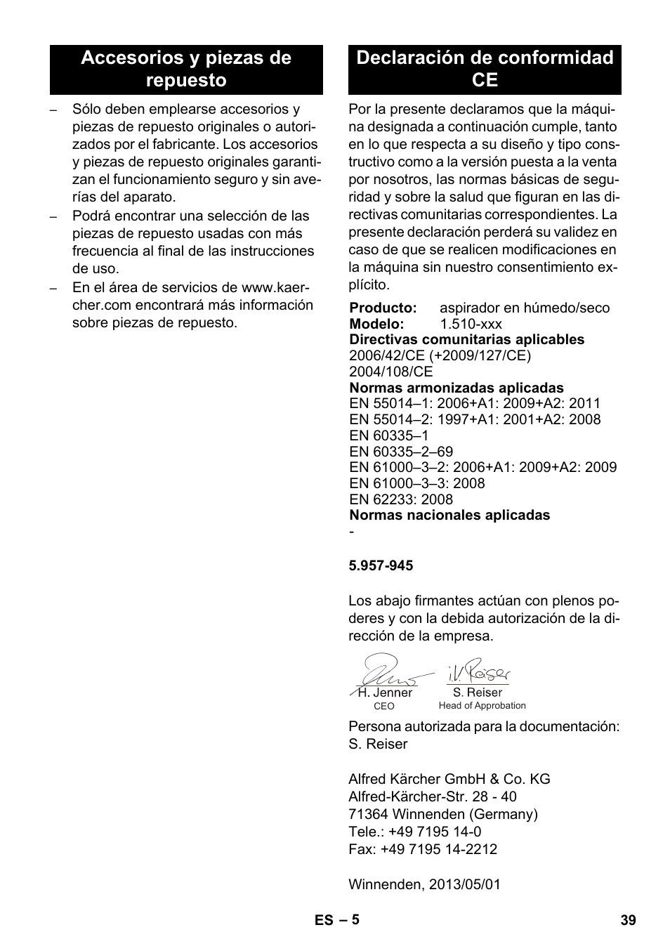 Karcher NT 14-1 Ap User Manual | Page 39 / 168