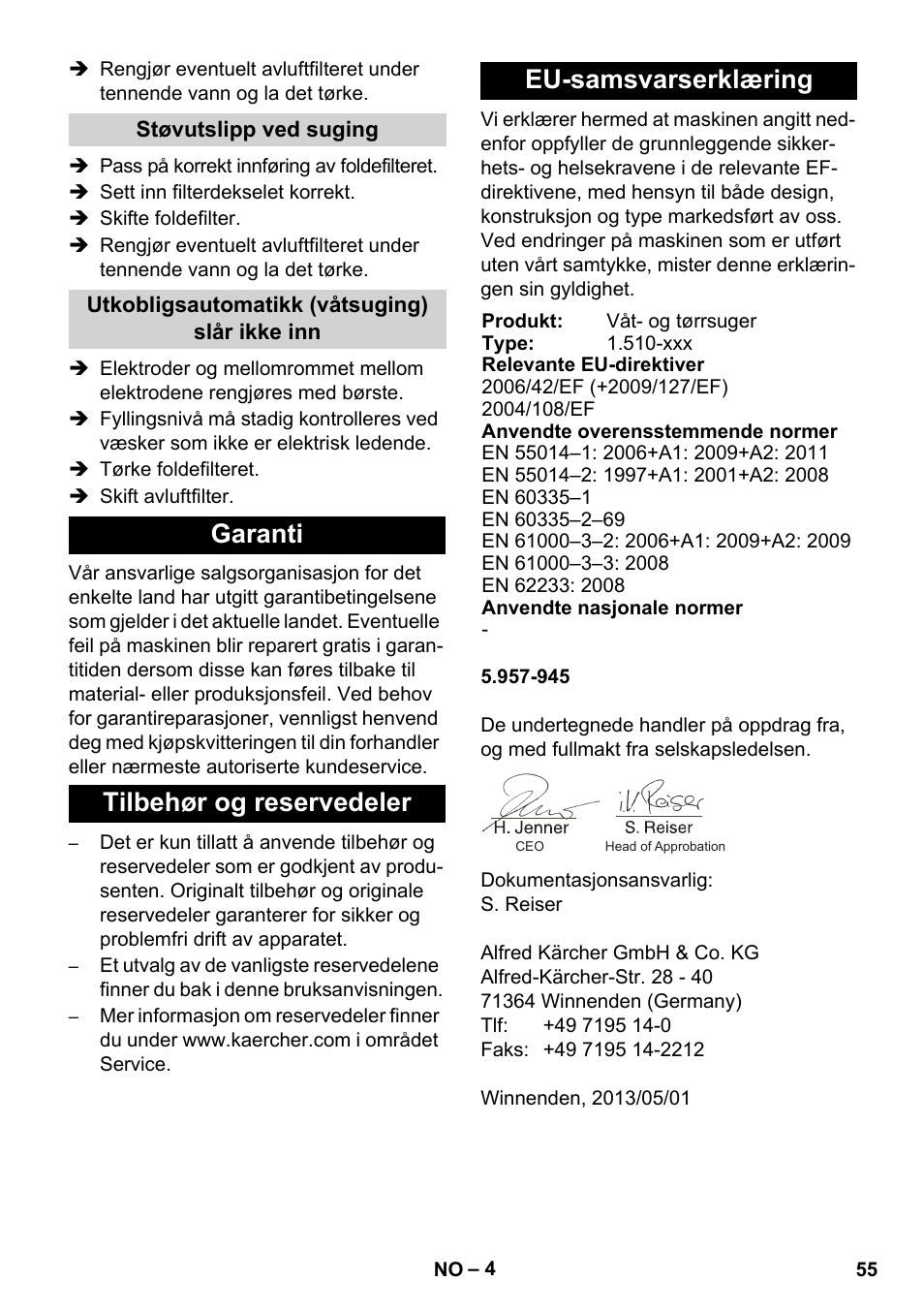 Karcher NT 14-1 Ap User Manual | Page 55 / 168