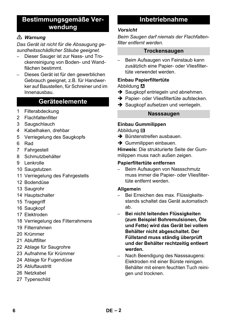 Karcher NT 14-1 Ap User Manual | Page 6 / 168