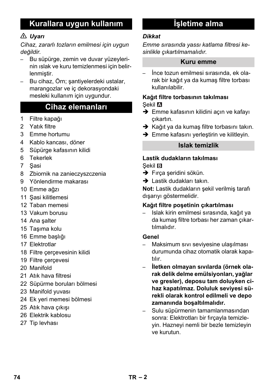 Karcher NT 14-1 Ap User Manual | Page 74 / 168