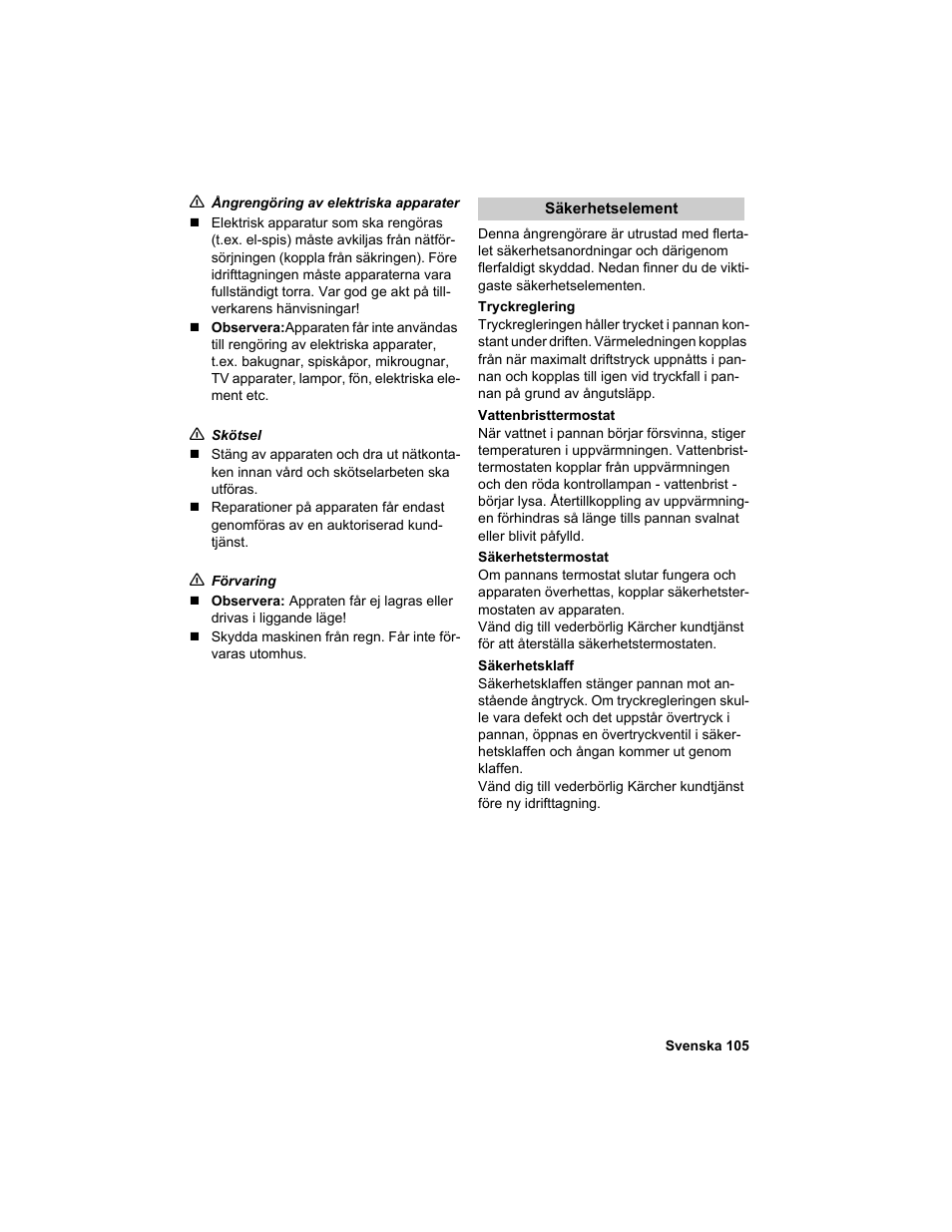 Karcher HDC advanced User Manual | Page 105 / 302
