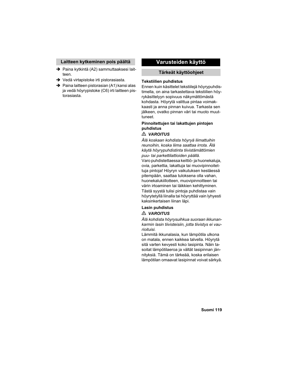 Karcher HDC advanced User Manual | Page 119 / 302