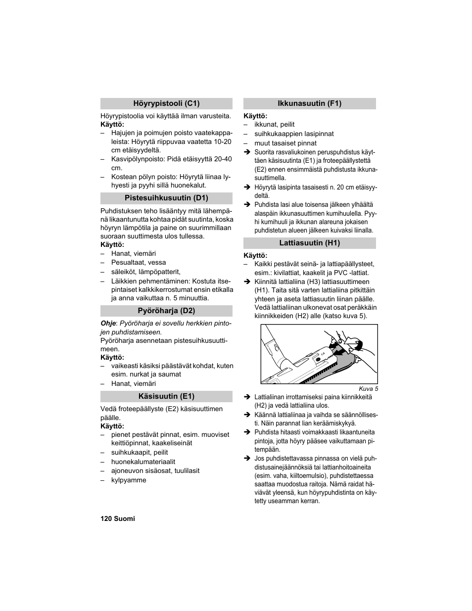 Karcher HDC advanced User Manual | Page 120 / 302