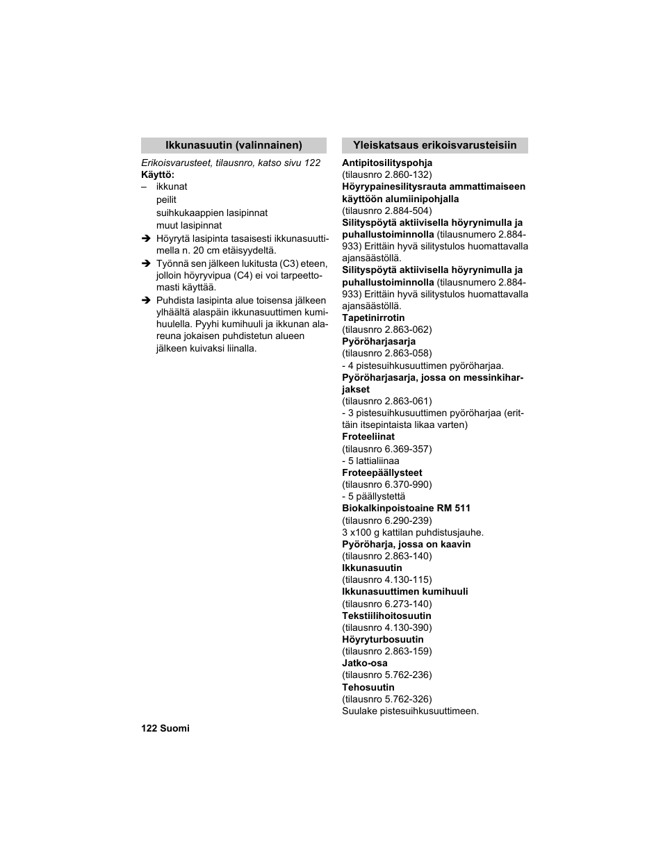 Karcher HDC advanced User Manual | Page 122 / 302