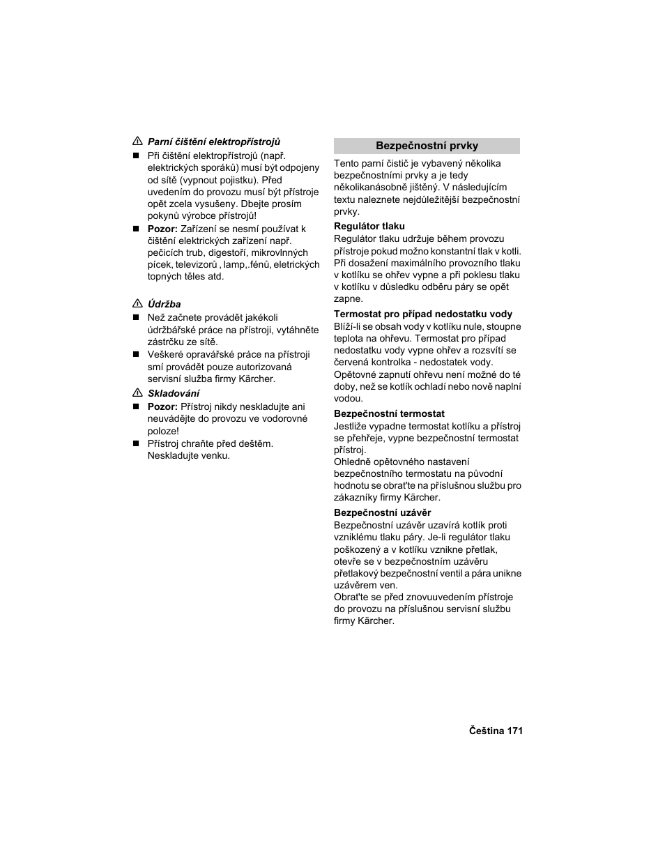 Karcher HDC advanced User Manual | Page 171 / 302