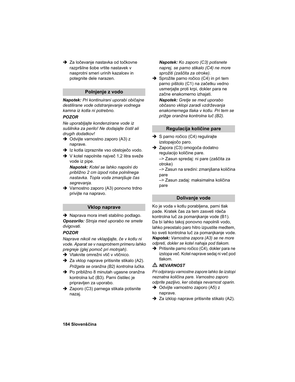 Karcher HDC advanced User Manual | Page 184 / 302