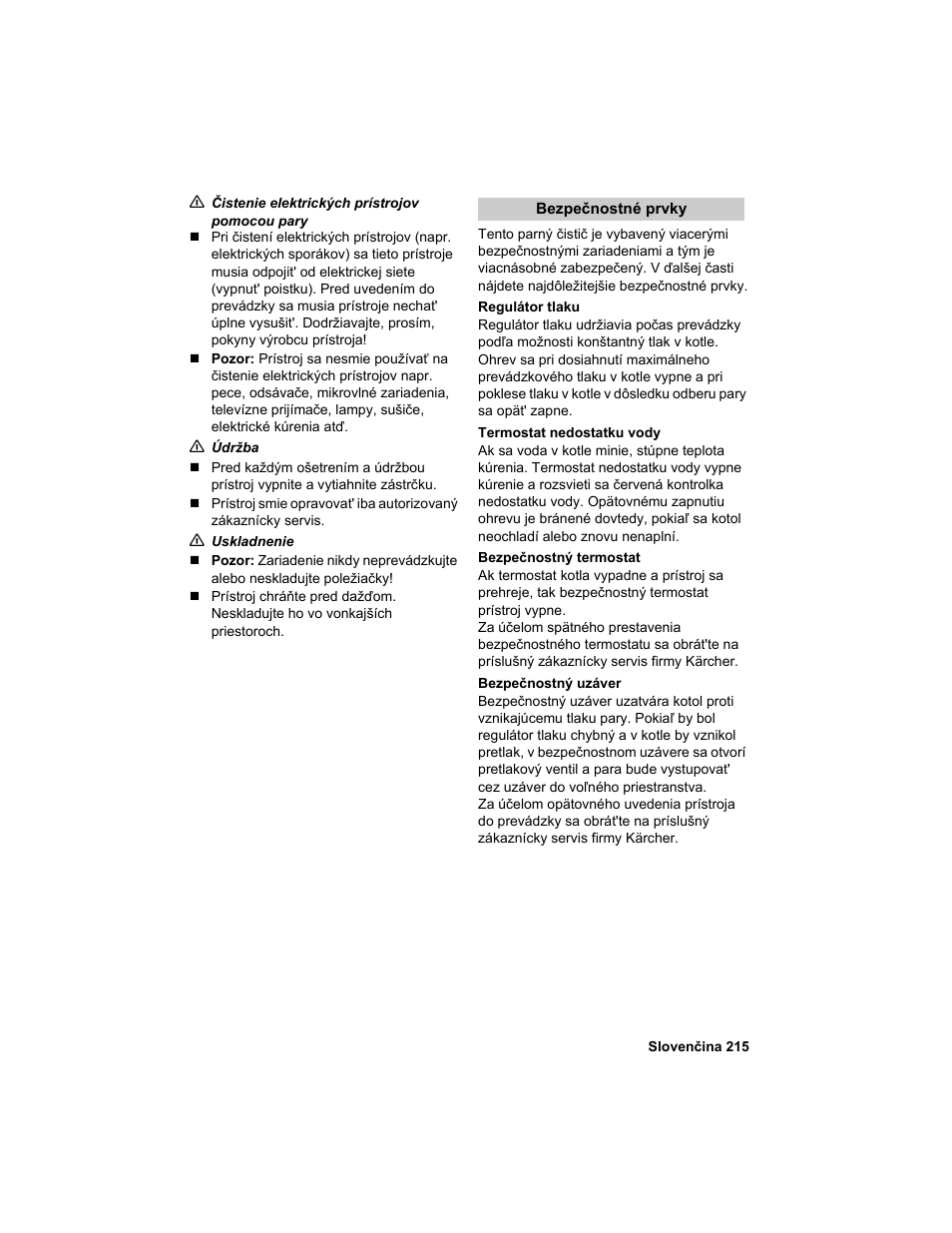 Karcher HDC advanced User Manual | Page 215 / 302