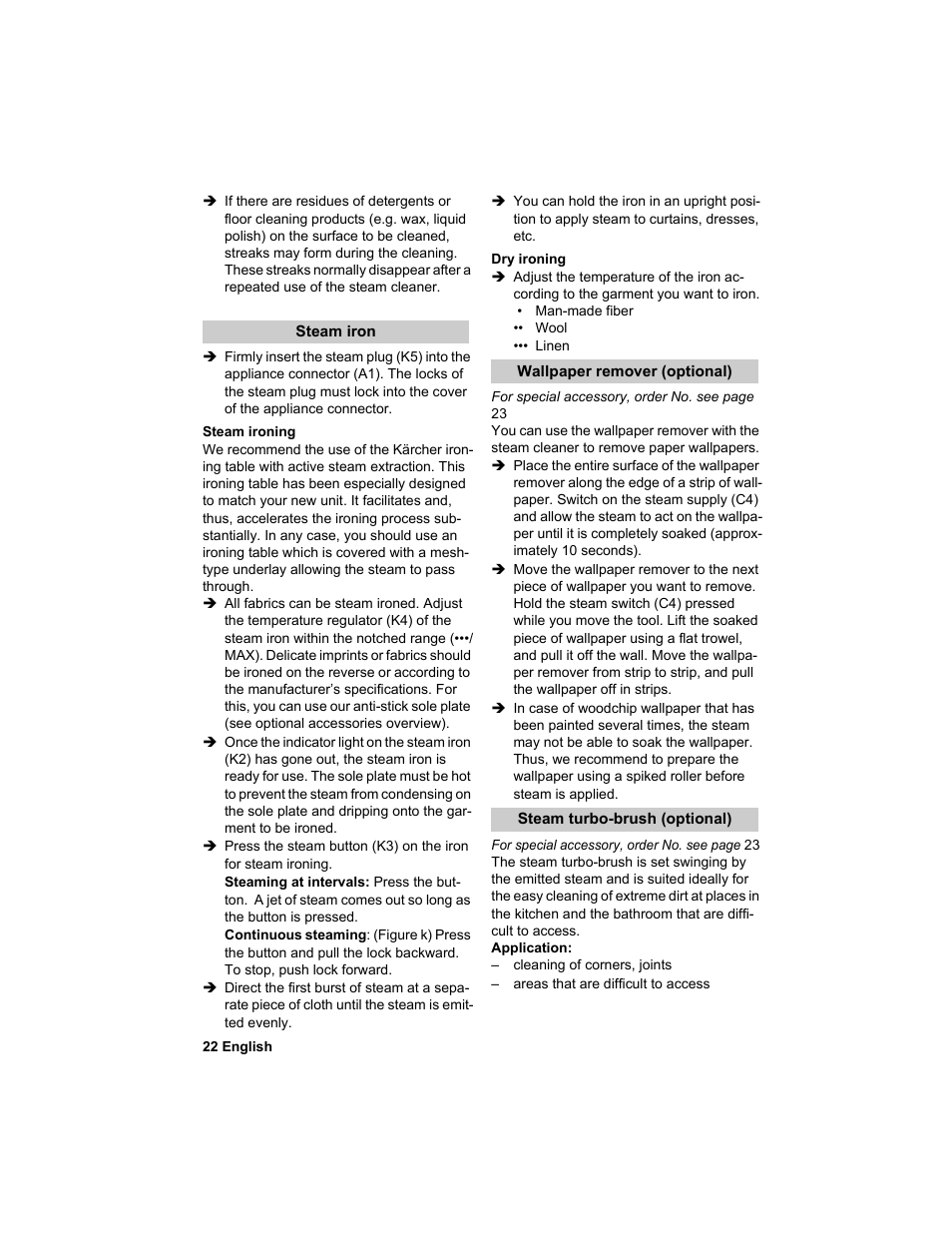 Karcher HDC advanced User Manual | Page 22 / 302