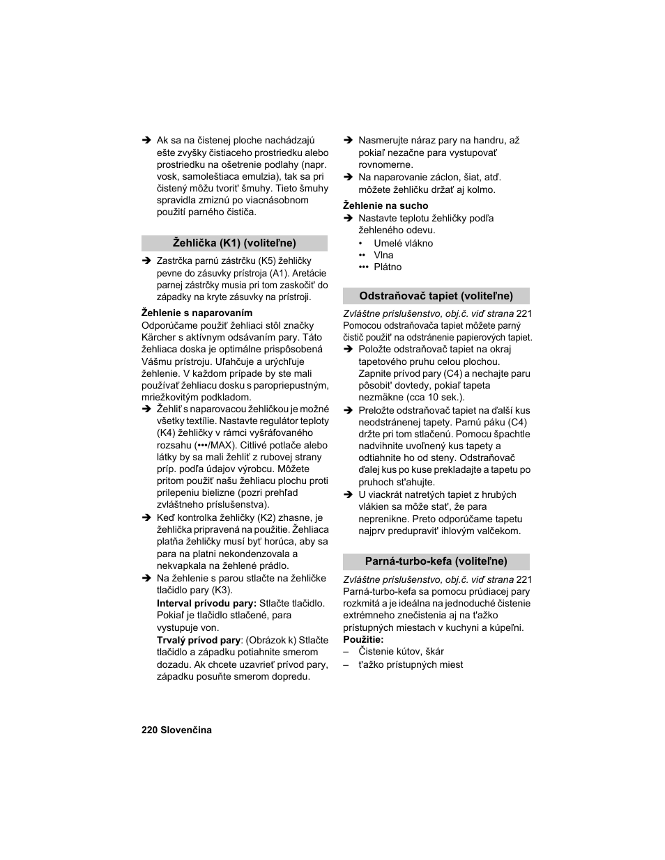 Karcher HDC advanced User Manual | Page 220 / 302