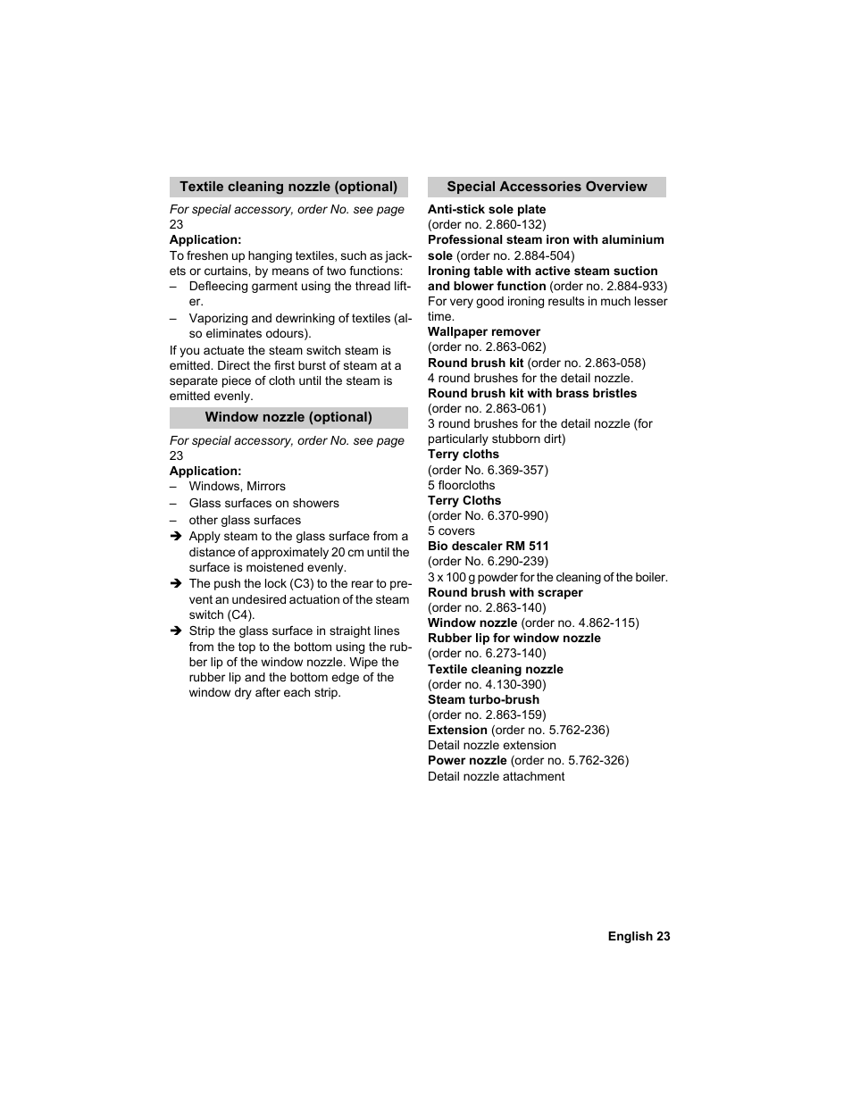 Karcher HDC advanced User Manual | Page 23 / 302