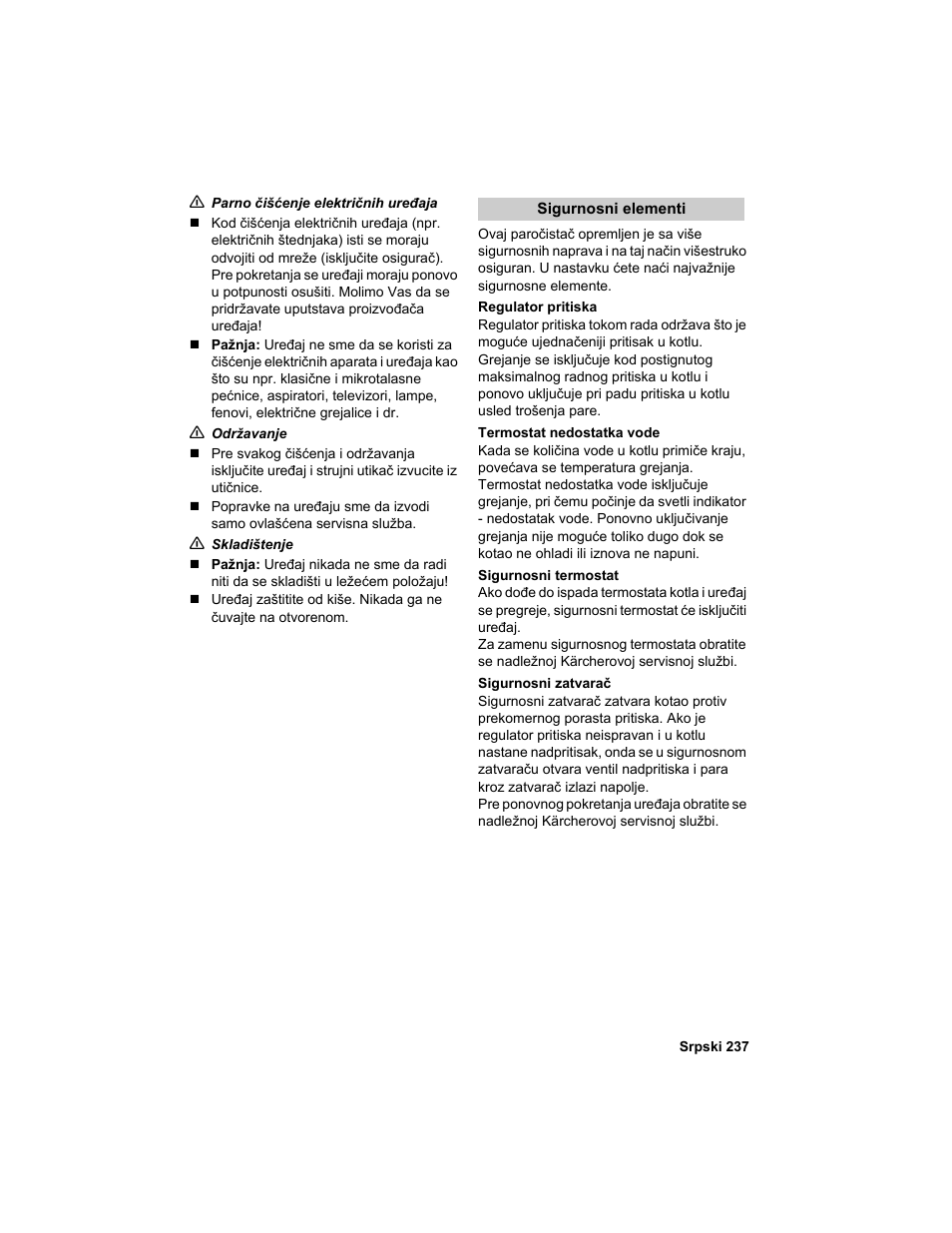 Karcher HDC advanced User Manual | Page 237 / 302