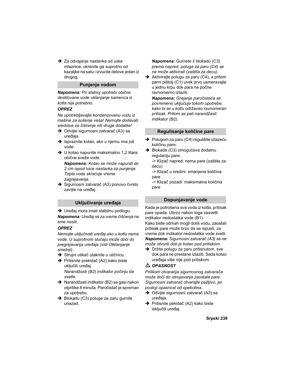 Karcher HDC advanced User Manual | Page 239 / 302