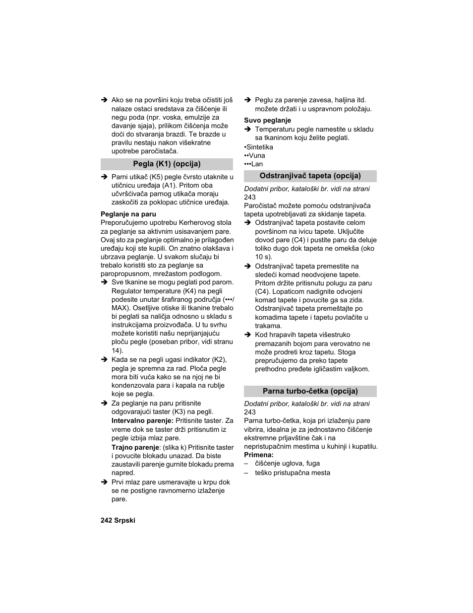 Karcher HDC advanced User Manual | Page 242 / 302