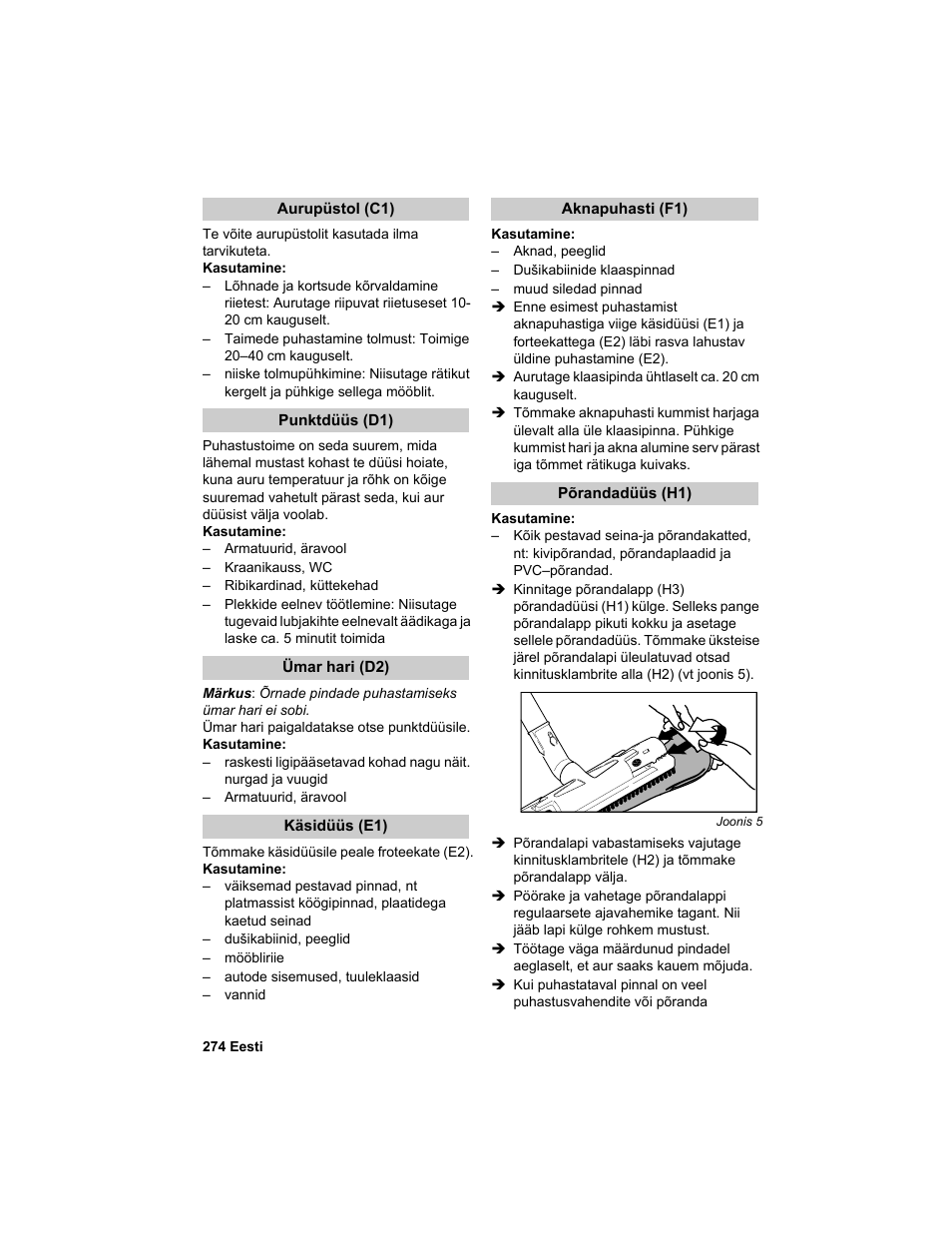Karcher HDC advanced User Manual | Page 274 / 302