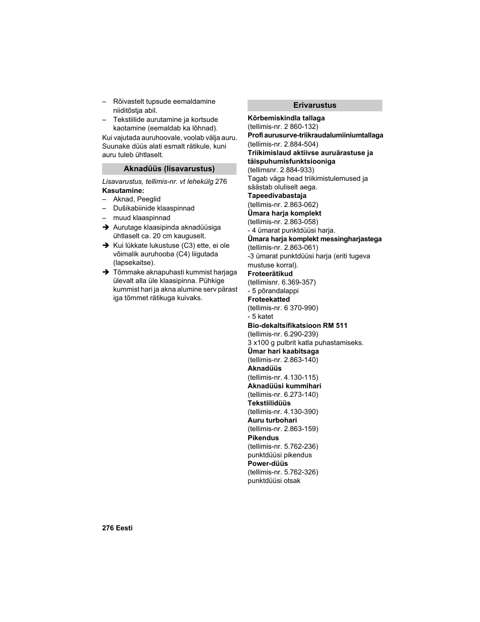 Karcher HDC advanced User Manual | Page 276 / 302