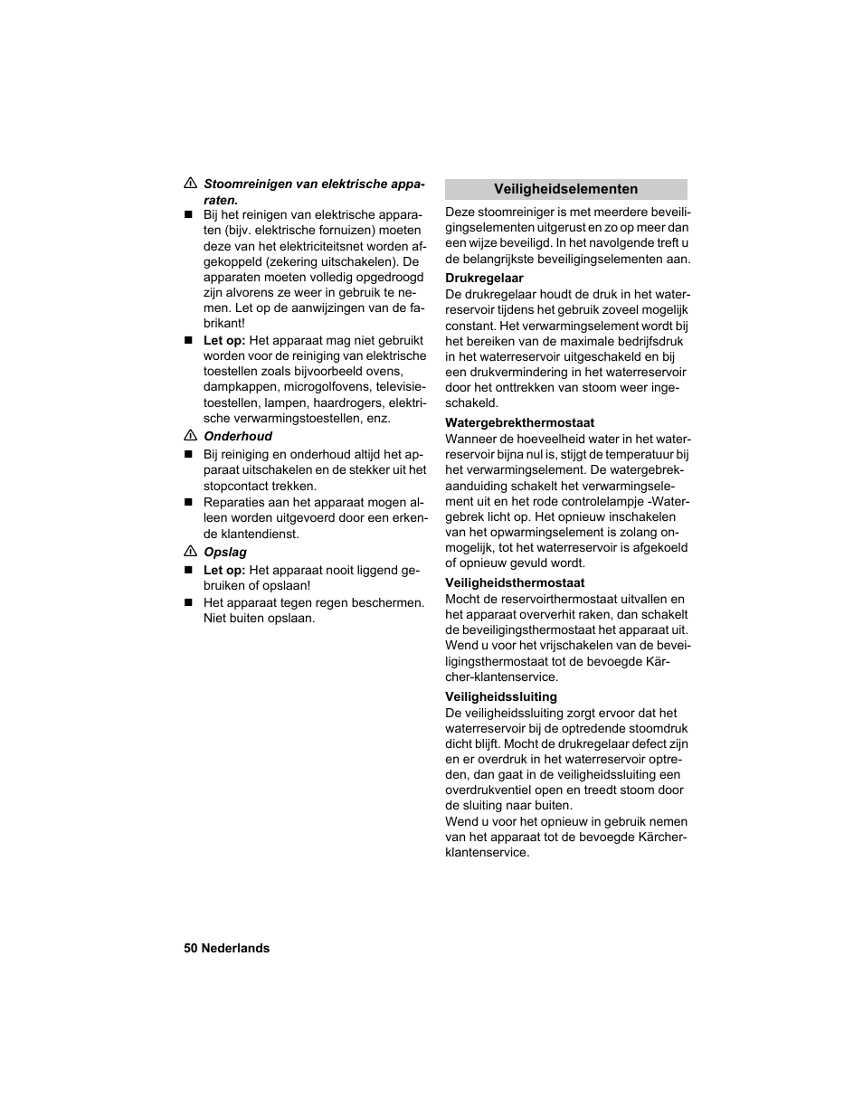 Karcher HDC advanced User Manual | Page 50 / 302