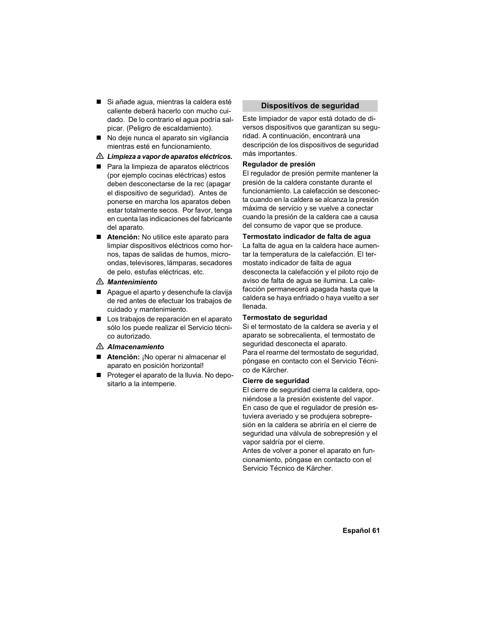 Karcher HDC advanced User Manual | Page 61 / 302