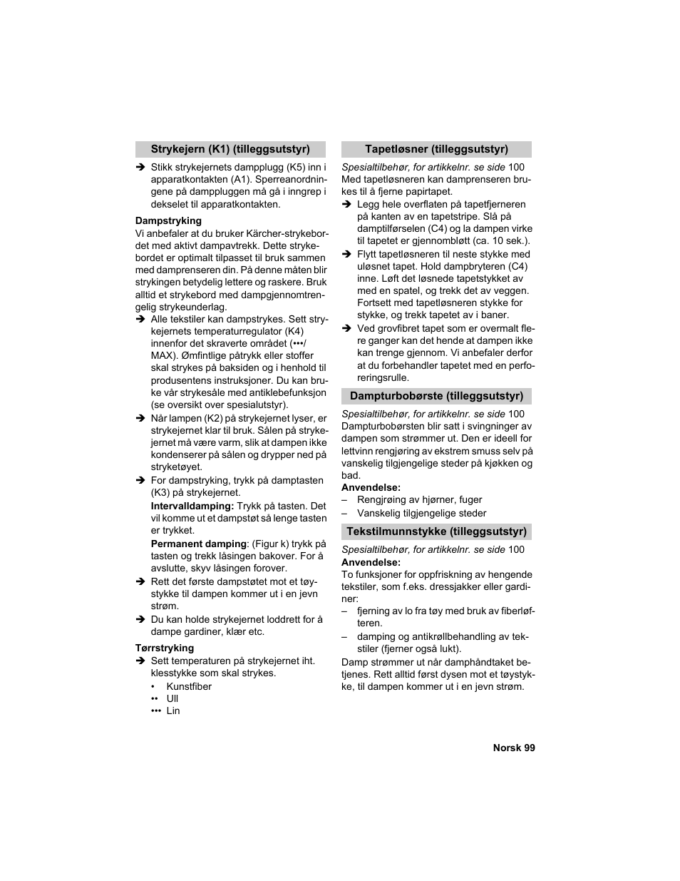 Karcher HDC advanced User Manual | Page 99 / 302