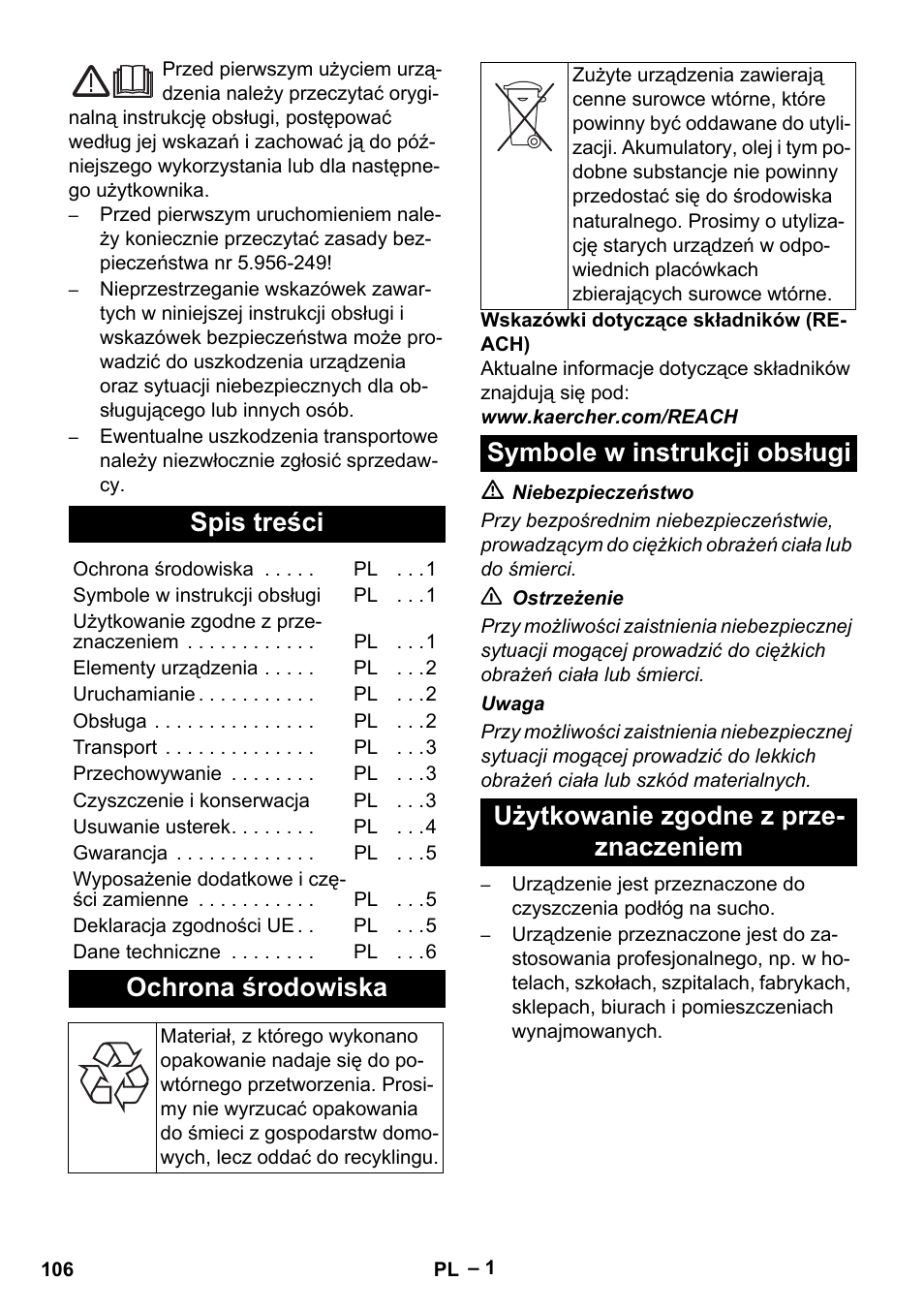 Karcher CV 66-2 User Manual | Page 106 / 172