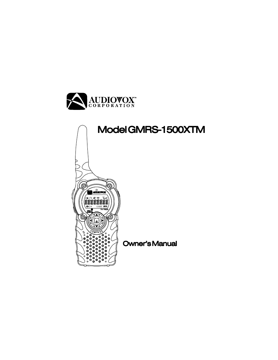 Audiovox 1500XTM User Manual | 32 pages