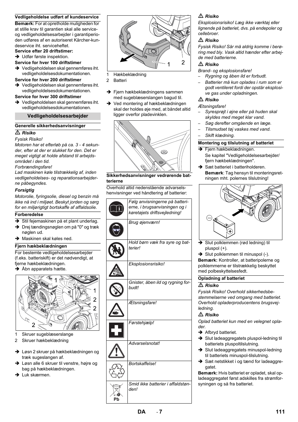Karcher KM 90-60 R P Advanced User Manual | Page 111 / 397