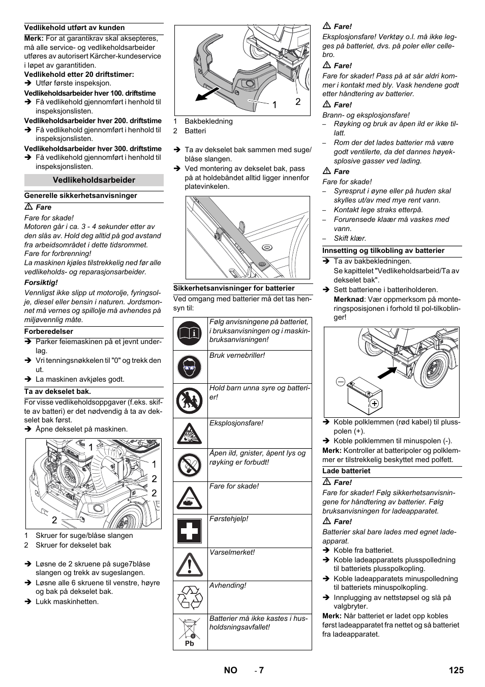 Karcher KM 90-60 R P Advanced User Manual | Page 125 / 397