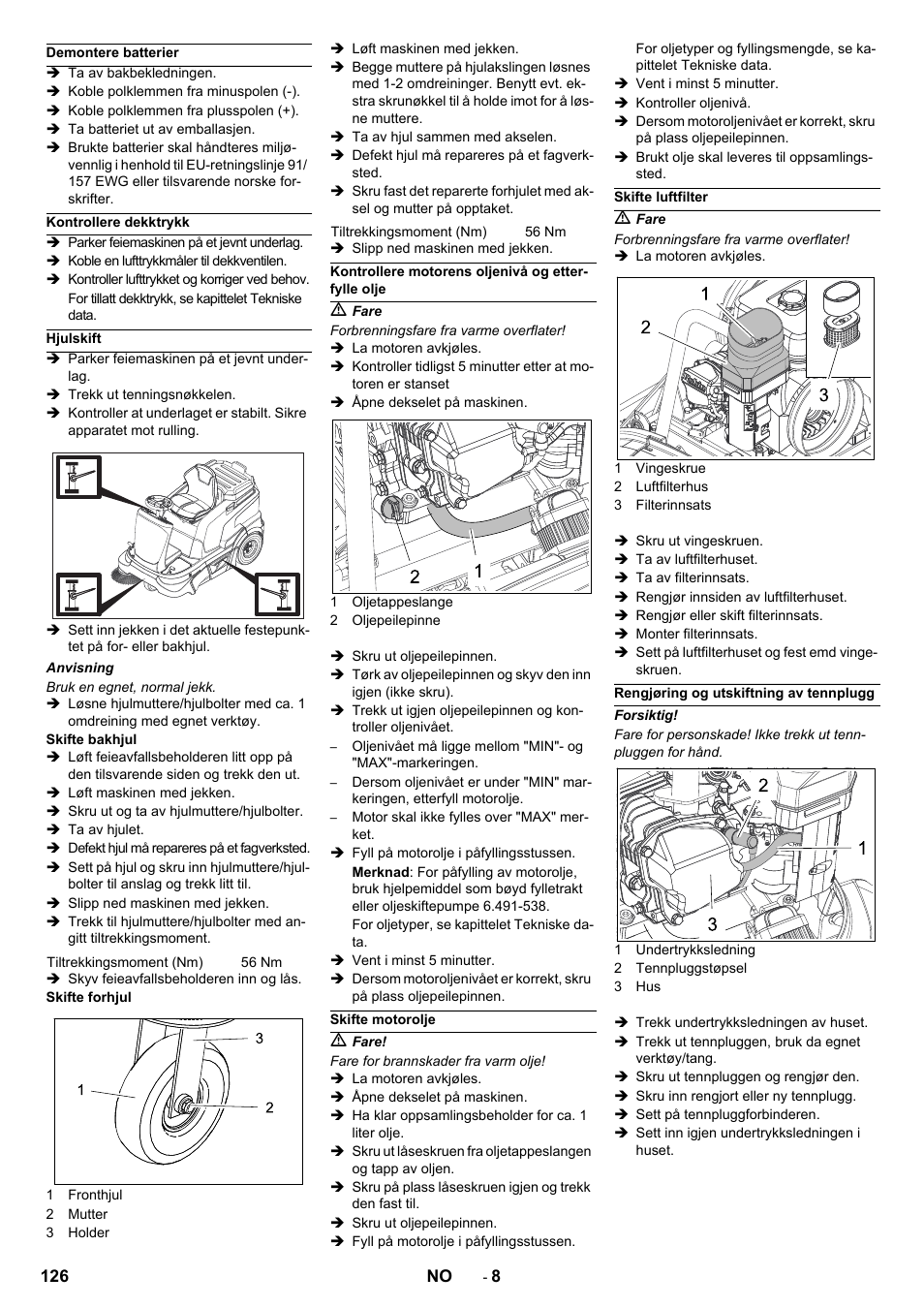Karcher KM 90-60 R P Advanced User Manual | Page 126 / 397