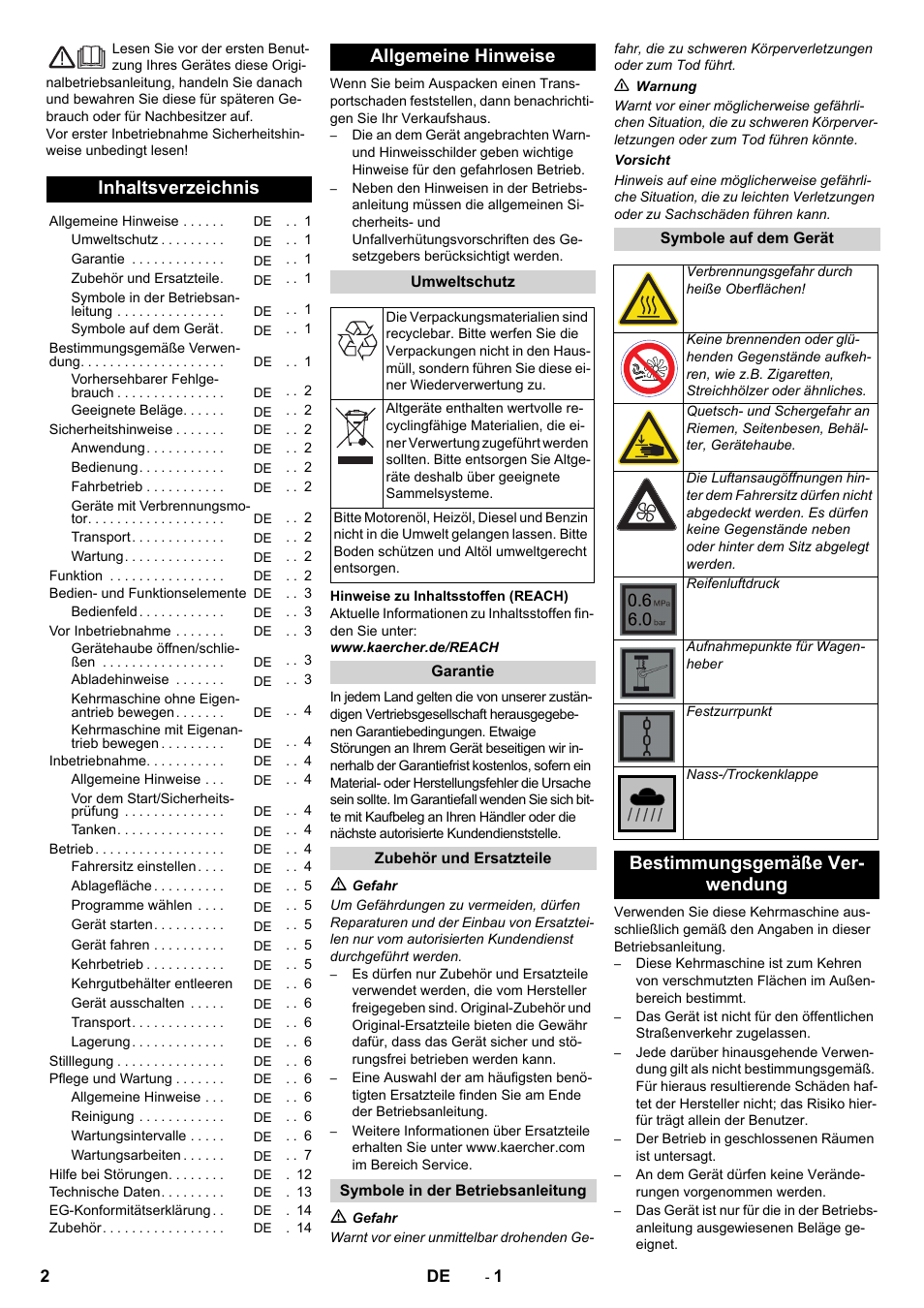 Karcher KM 90-60 R P Advanced User Manual | Page 2 / 397