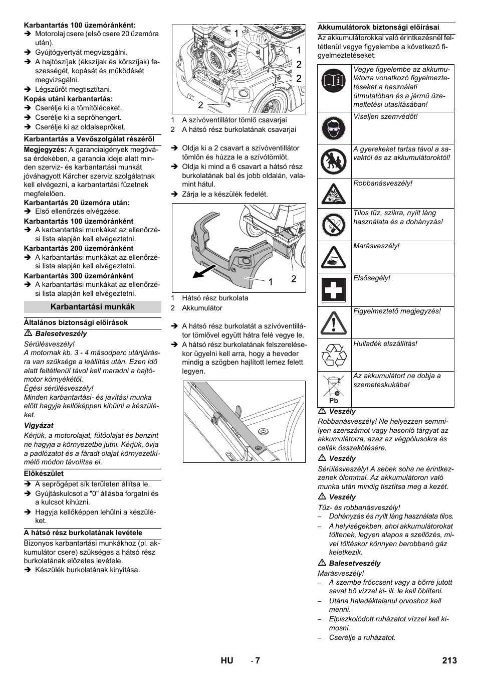Karcher KM 90-60 R P Advanced User Manual | Page 213 / 397