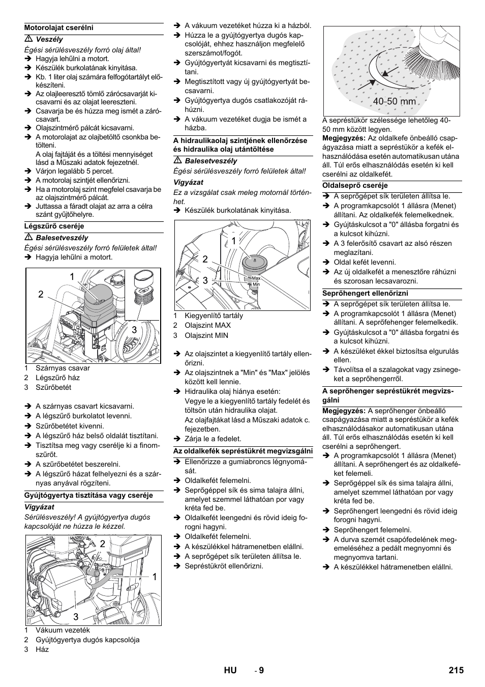 Karcher KM 90-60 R P Advanced User Manual | Page 215 / 397