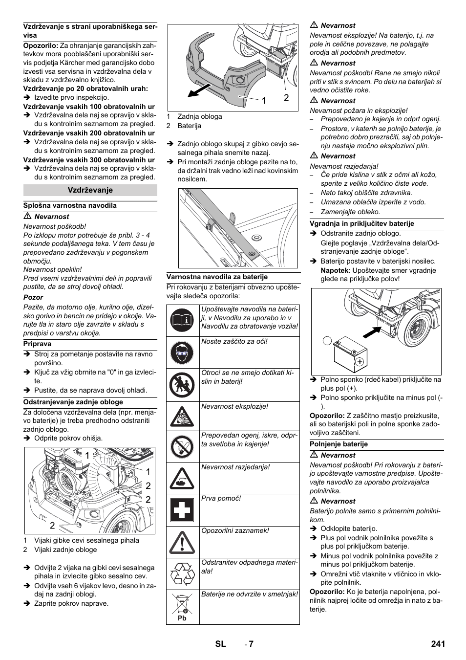 Karcher KM 90-60 R P Advanced User Manual | Page 241 / 397