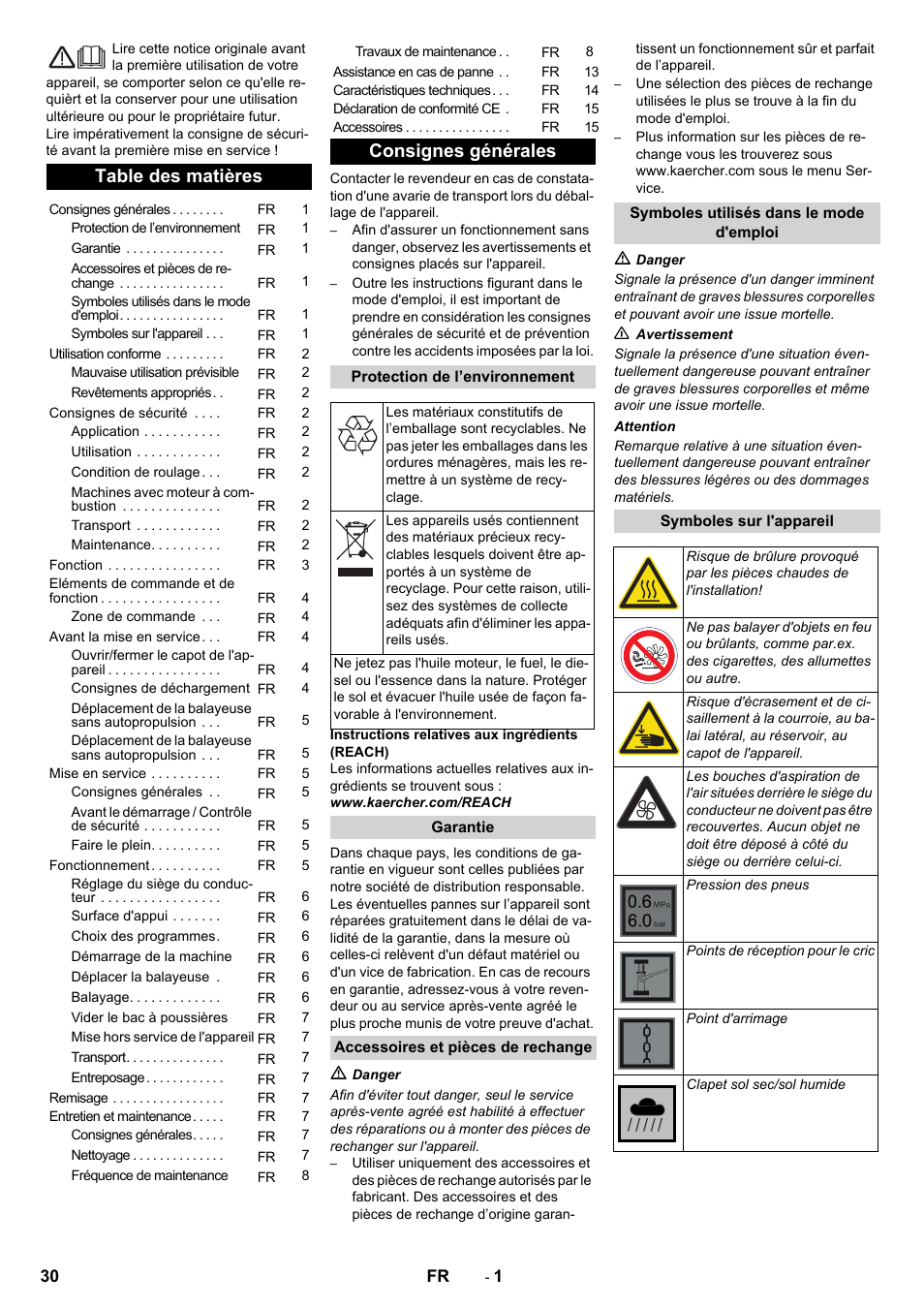 Karcher KM 90-60 R P Advanced User Manual | Page 30 / 397