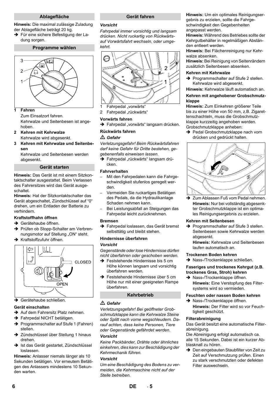 Karcher KM 90-60 R P Advanced User Manual | Page 6 / 397