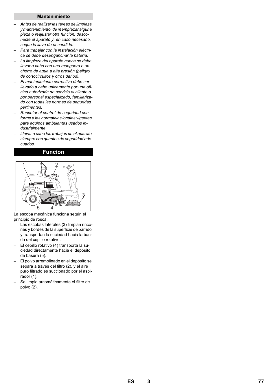 Función | Karcher KM 90-60 R P Advanced User Manual | Page 77 / 397
